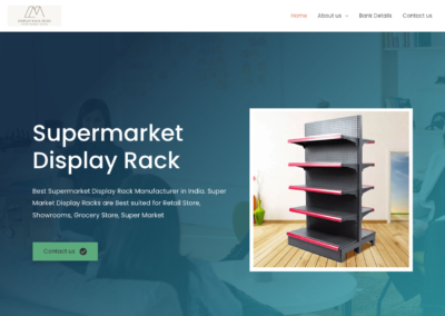 Professional Business Website Design | Display Rack India | FastestRank Portfolio