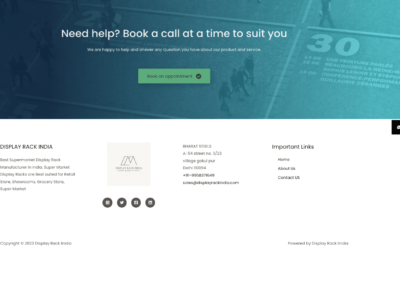 Professional Business Website Design | Display Rack India |