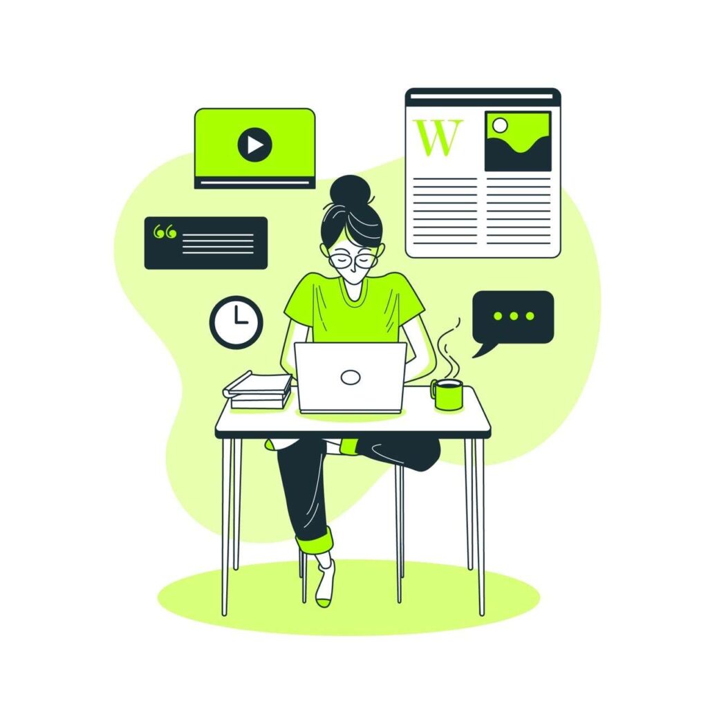 Article Writing Service for Blogs, Websites and Products - Quality Content Creation 1 An image of a person writing on a notepad, representing the process of creating high-quality content through an article writing service.