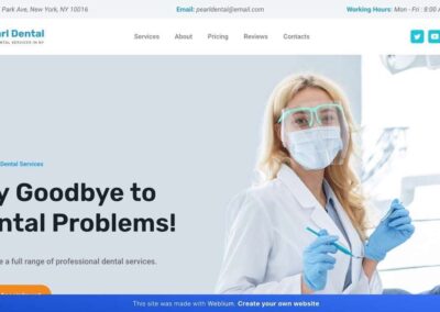 dentist website design