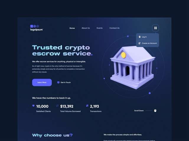 Crypto escrow website