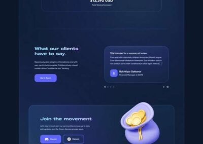 Crypto Escrow website Design for Business