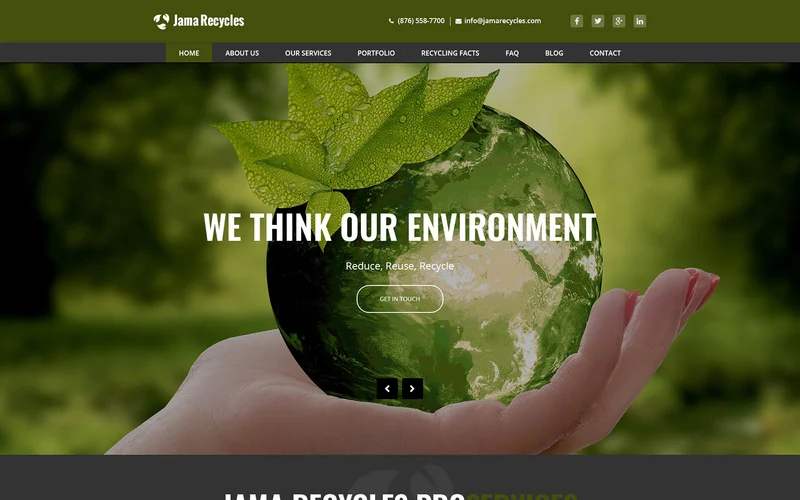 Website design for Waste Management and Recycling<br />
