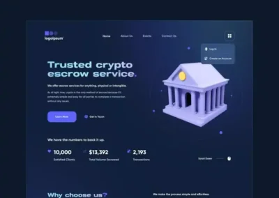 HTML web3.0 Blockchain Website