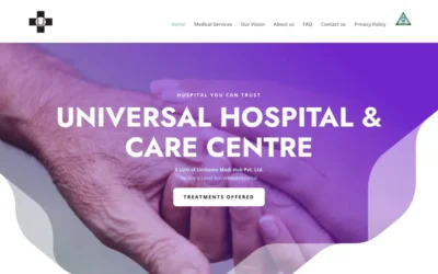 Fastest Rank - Online Reputation Management Service 10 Building a Health care Website for Universal Hospital Indore